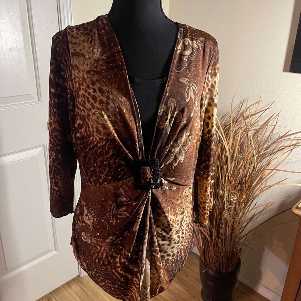 Ashley Jill Brand Womens Large Top